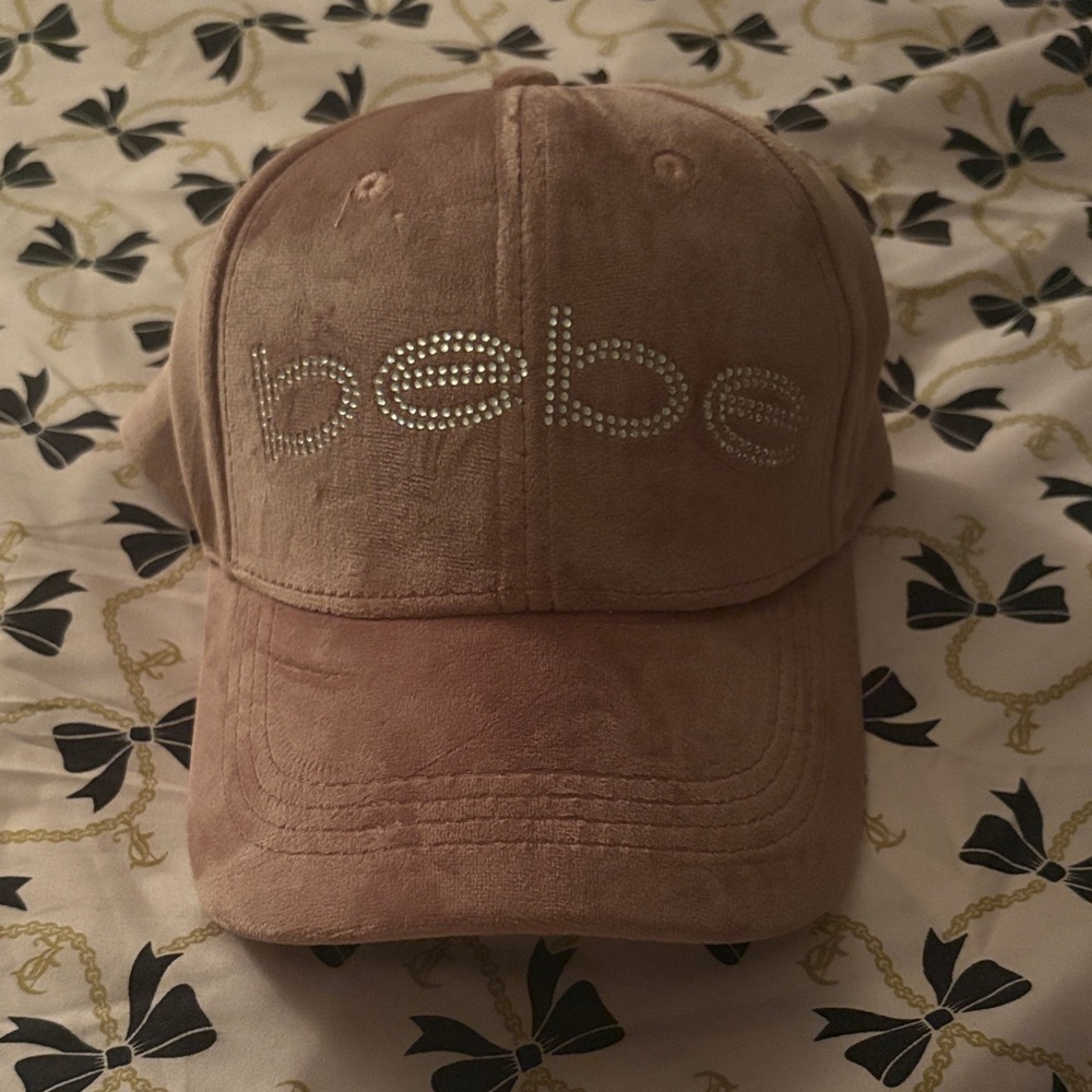Bebe Beige Cap with Sparkling Logo
